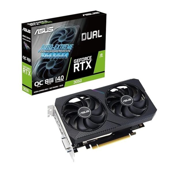 ASUS Dual Geforce RTX 3050 V2 OC Edition 8GB GDDR6 Pci_E Graphics Card