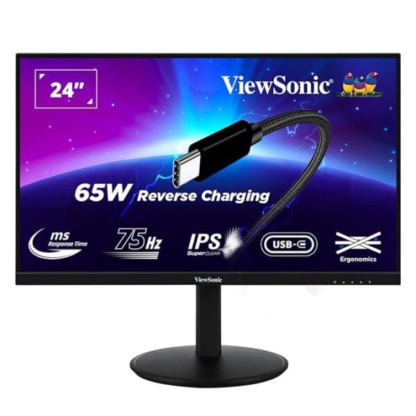 ViewSonic (from USA) - VG2409-MHU 60.96 Cm (24") IPS FHD Professional Monitor,USB Type-C