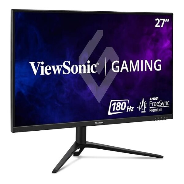 ViewSonic (from USA)-VX2728J 68.58Cm (27'') FHD Fast IPS 180Hz Gaming Monitor with 0.5ms, Full Ergonomics, HDR10, AMD FreeSync