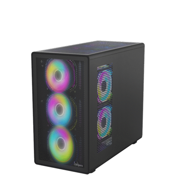 QuikFINGERS HyperHawk Fashion Gaming PC Case - MicroATX (Black)