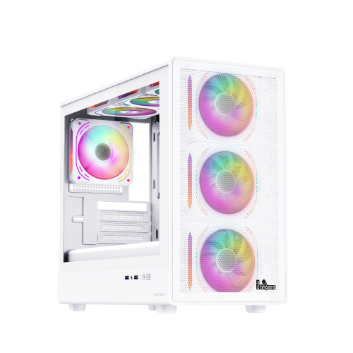 QuikFINGERS HyperHawk Fashion Gaming PC Case - MicroATX (White)