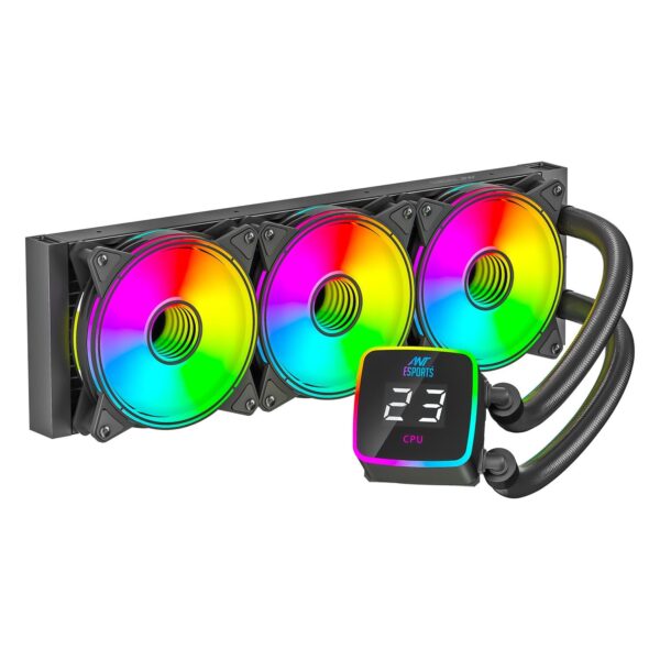 ANT ESPORTS COOLER ICEFLOW360RGB BLACK TUBE