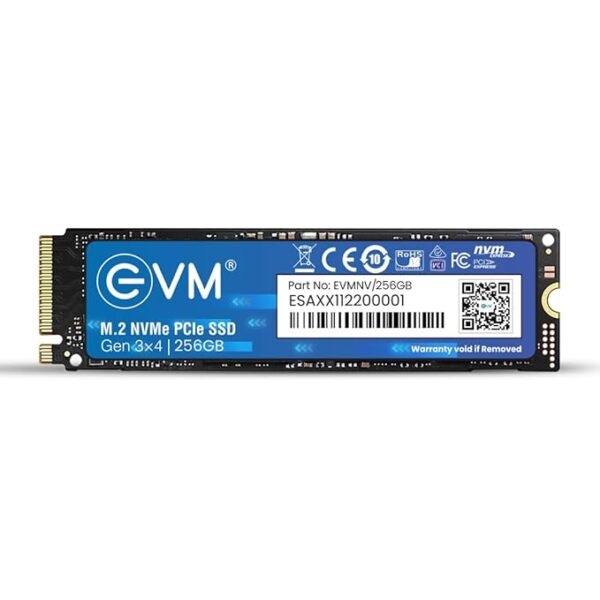 EVM M.2 NVMe Internal SSD (2280) - 3000MB/s Read - PCIe Interface Gen 3x4-4X Faster Than SATA SSD- 5 Year Warranty, (EVMNV/256GB)