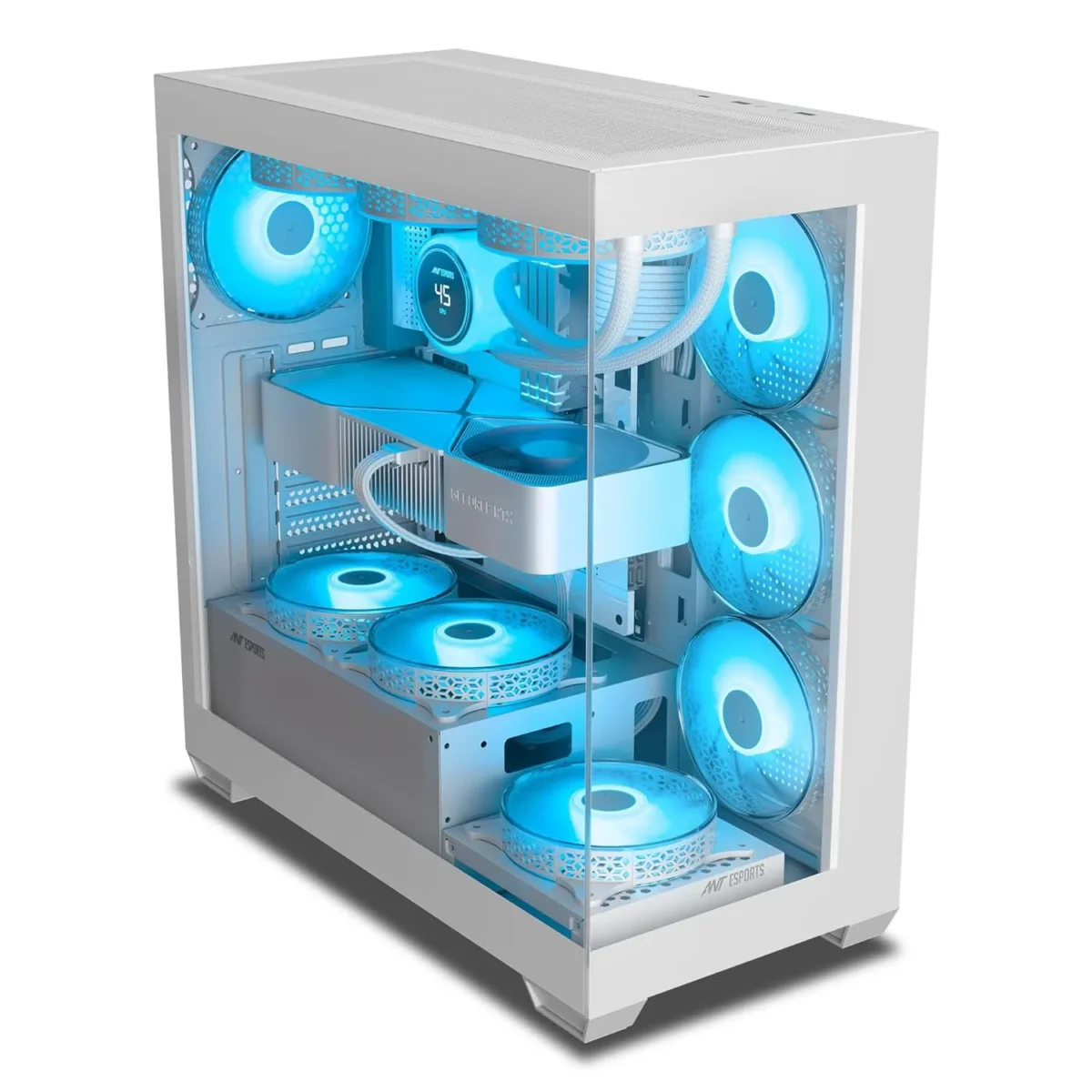ANT ESPORT X7 7 ARGB FAN GAMING CABINET - Image 7