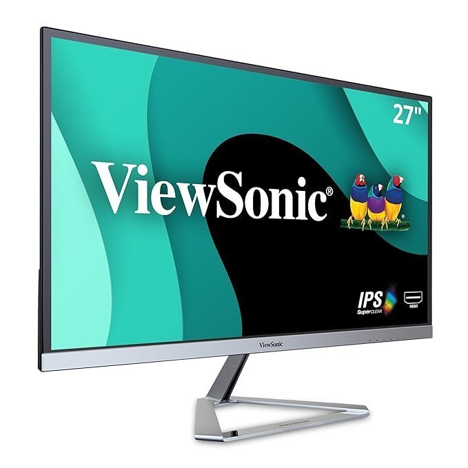 VX2776-SMHD-3 27" Full HD SuperClear® AH-IPS technology; 75hz; Frameless bezel metallic triangle stand; Dual HDMI & VGA, sRGB: 102%