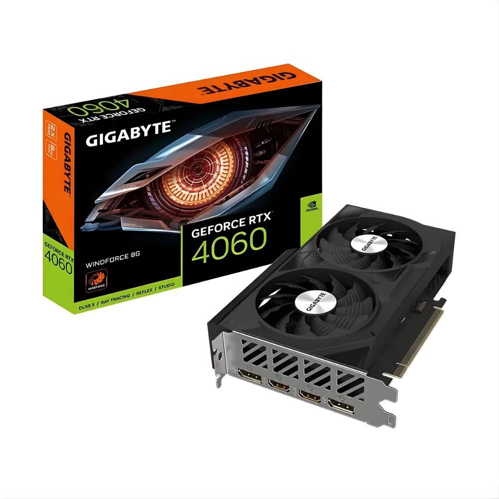 GIGABYTE Geforce RTX 4060 Eagle Oc 8G Graphics Card GIGABYTE RTX4060 WINDFORCE OC V2 8GB DDR6 - Image 1