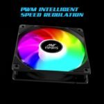 Ant Esports ICE C400 CPU Cooler/CPU Fan with Rainbow LED Fan - Black - Image 3