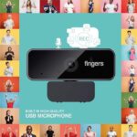 FINGERS 1080 Hi-Res Webcam with 1080P Wide Angle Lens&Built-in USB Mic - Image 2