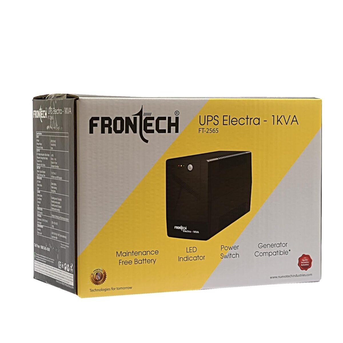 FRONTECH UPS Electra Plus 1000VA - Image 2