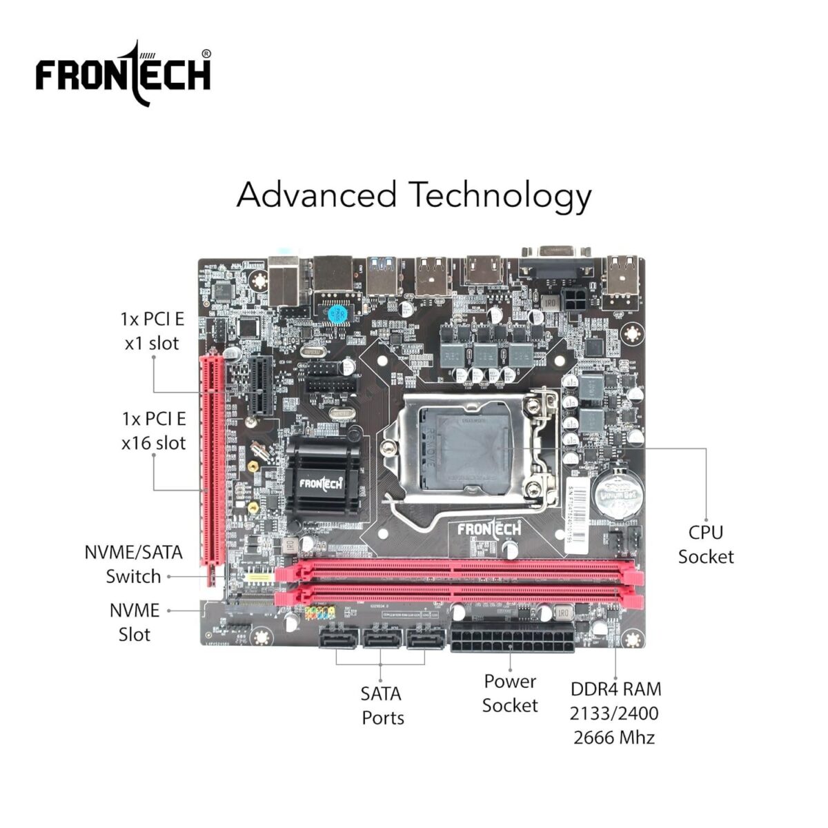 FRONTECH H110 Motherboard DDR4 - Image 3