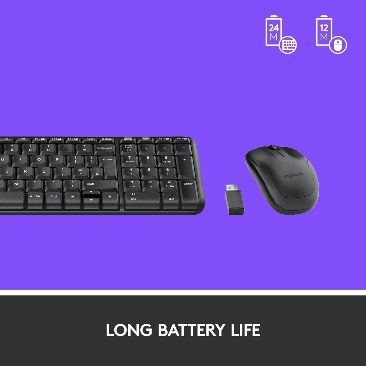 Logitech MK220 Compact Wireless Keyboard and Mouse Set - Image 2