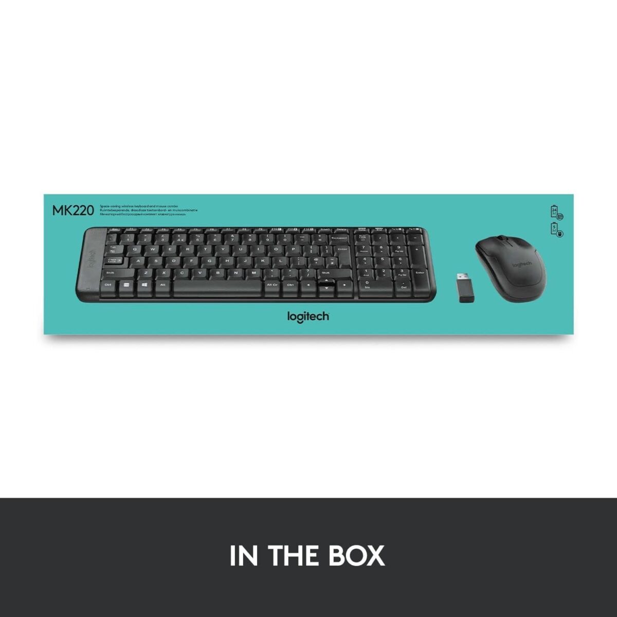 Logitech MK220 Compact Wireless Keyboard and Mouse Set - Image 3