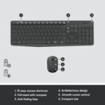 Logitech MK235 Wireless Keyboard and Mouse Set - Image 2