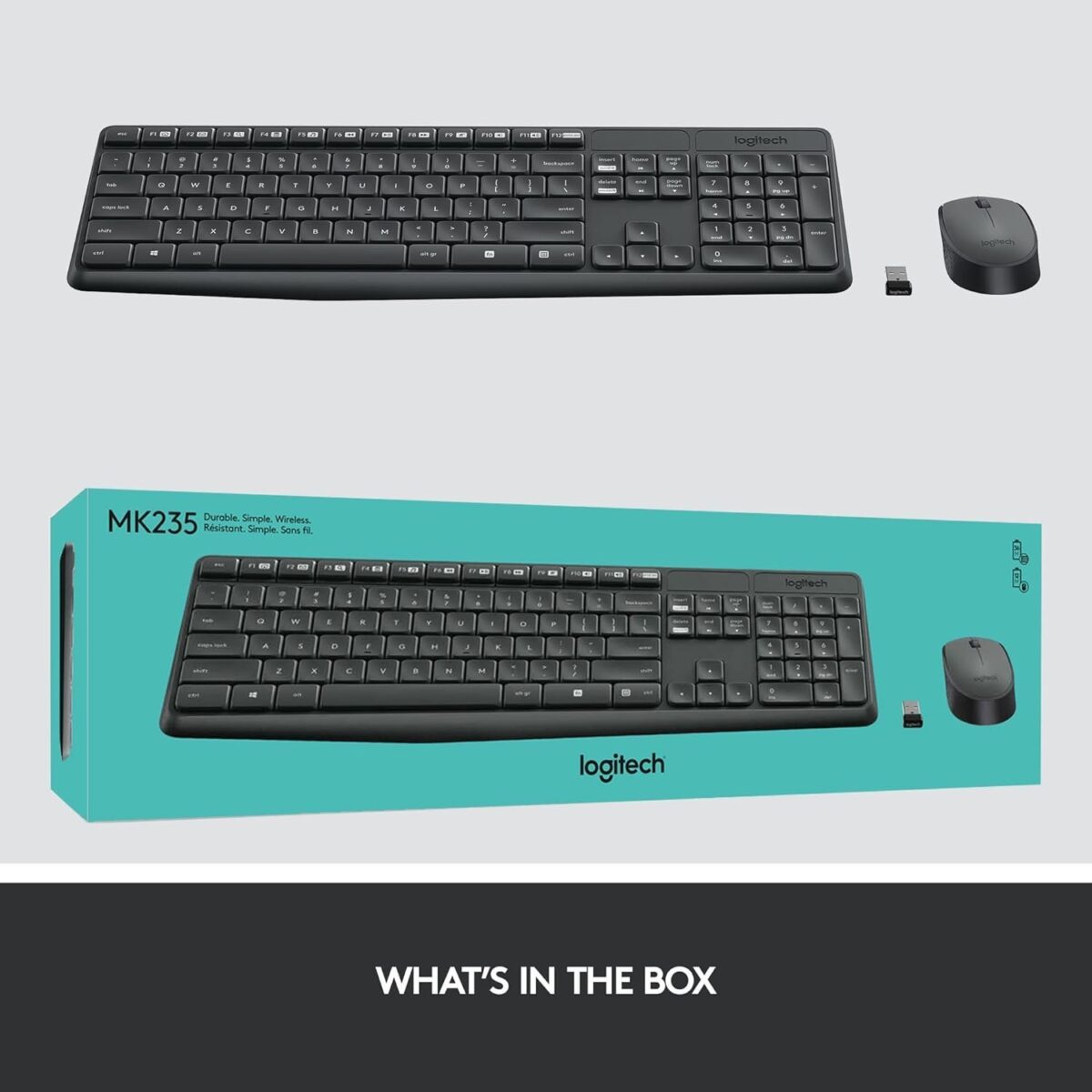Logitech MK235 Wireless Keyboard and Mouse Set - Image 3