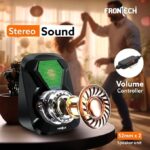 FRONTECH 2.0 USB Powered Multimedia Speakers with RGB Lights 1 Year Warranty (SPK-0004, Black) - Image 3