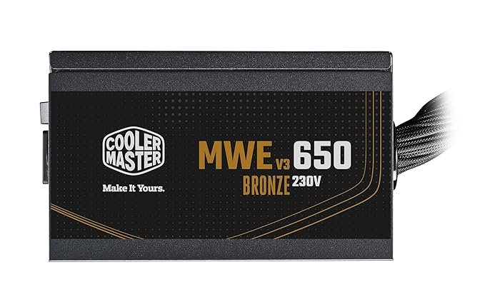 3 COOLER MASTER MWE 650W V3 80 Plus Bronze Non Modular ATX 3.1 Power Supply - Image 1
