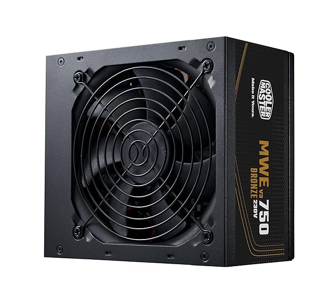 5 COOLER MASTER MWE 750W V3 80+ Bronze 3.1 Non Modular Power Supply - Image 1