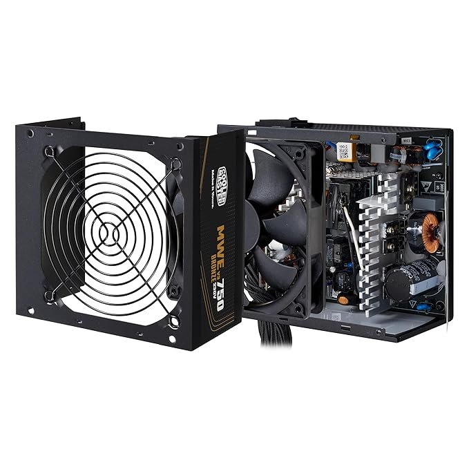6 COOLER MASTER MWE 750W V3 80+ Bronze 3.1 Non Modular Power Supply - Image 2