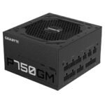 GIGABYTE UD750GM PG5,750 WATTS,GOLD FULLY MODULAR PCIE 5.0,BLACK,10 YRS