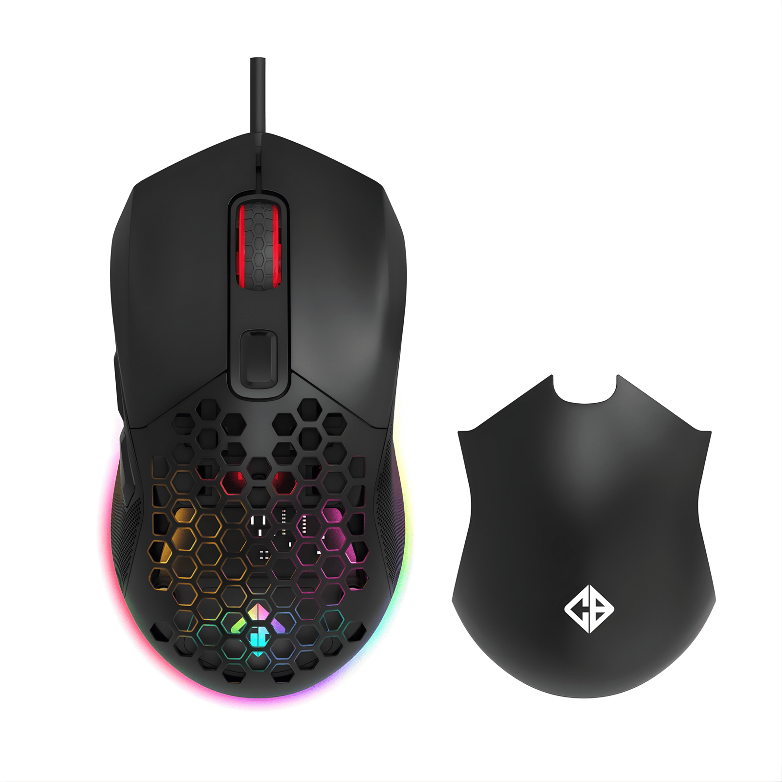 Cosmic Byte Firestorm Cosmic Byte Firestorm,67 gms lightweight,1000Hz Polling Rate,Pixart 3327 Sensor,7 Buttons,Customizable DPI(BLACK) - Image 1