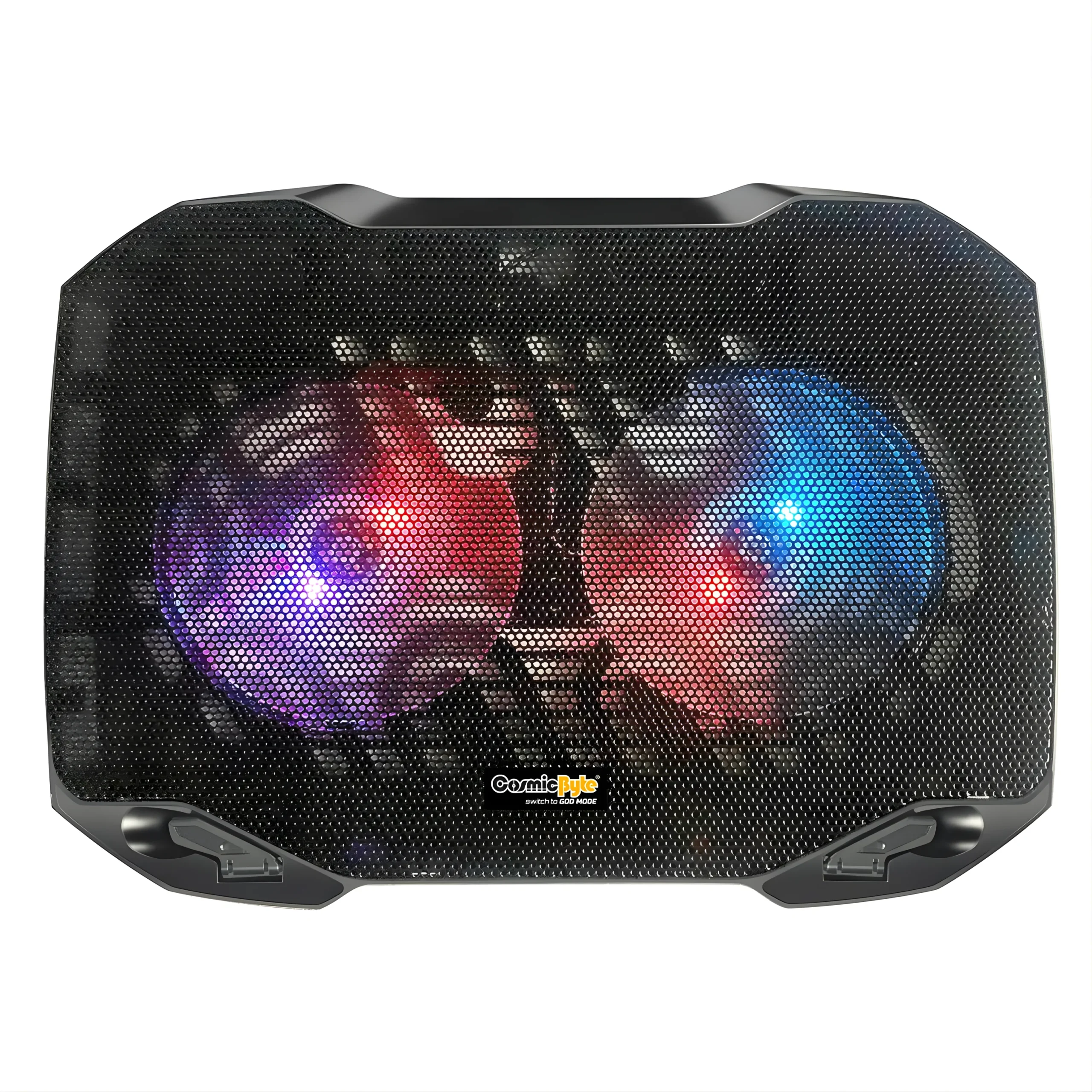 SSK Infosys 1000x1000 (2) Cosmic Byte Wind RGB Laptop Cooling Pad,2 fan design,supports upto 15.6" laptops - Image 1