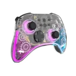 Cosmic Byte Stellaris Tri-Mode Wireless-Bluetooth-Wired Controller for PC, iOS, Android, Nintendo,Hall effect Trigger and Joystick(Transparent)