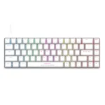 Cosmic Byte Artemis White 68 keys RGB Mechanical keyboard,Outemu Swappable Blue Switch GK36