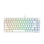 Cosmic Byte Phantom TKL GK42 Gasket Mechanical Wired Swappable Keyboard with PreLubed Switches (White)