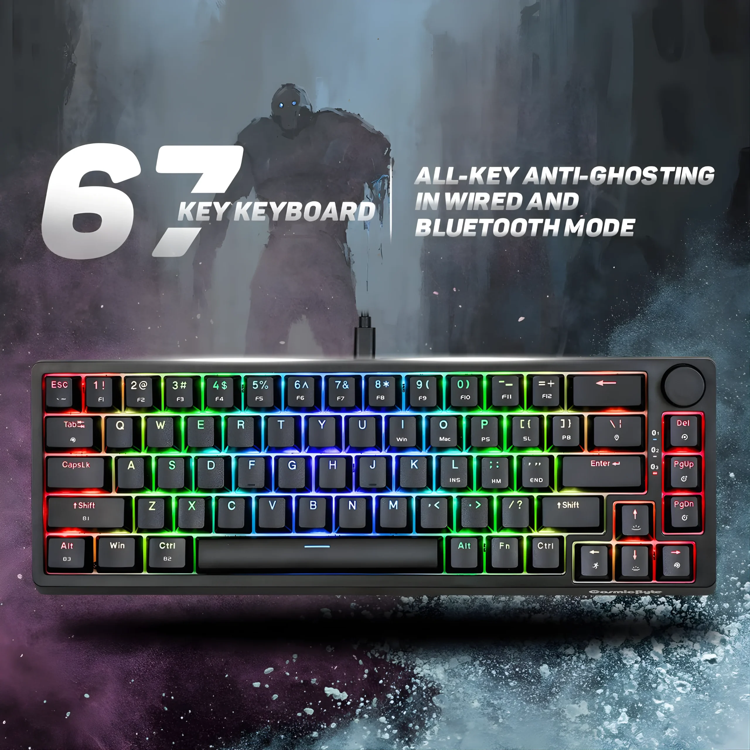 SSK Product Images (28) Cosmic Byte CB-GK-33 Astra Hot-Swappable Mechanical Wired & Bluetooth Keyboard with Per Key RGB and Software - Image 1