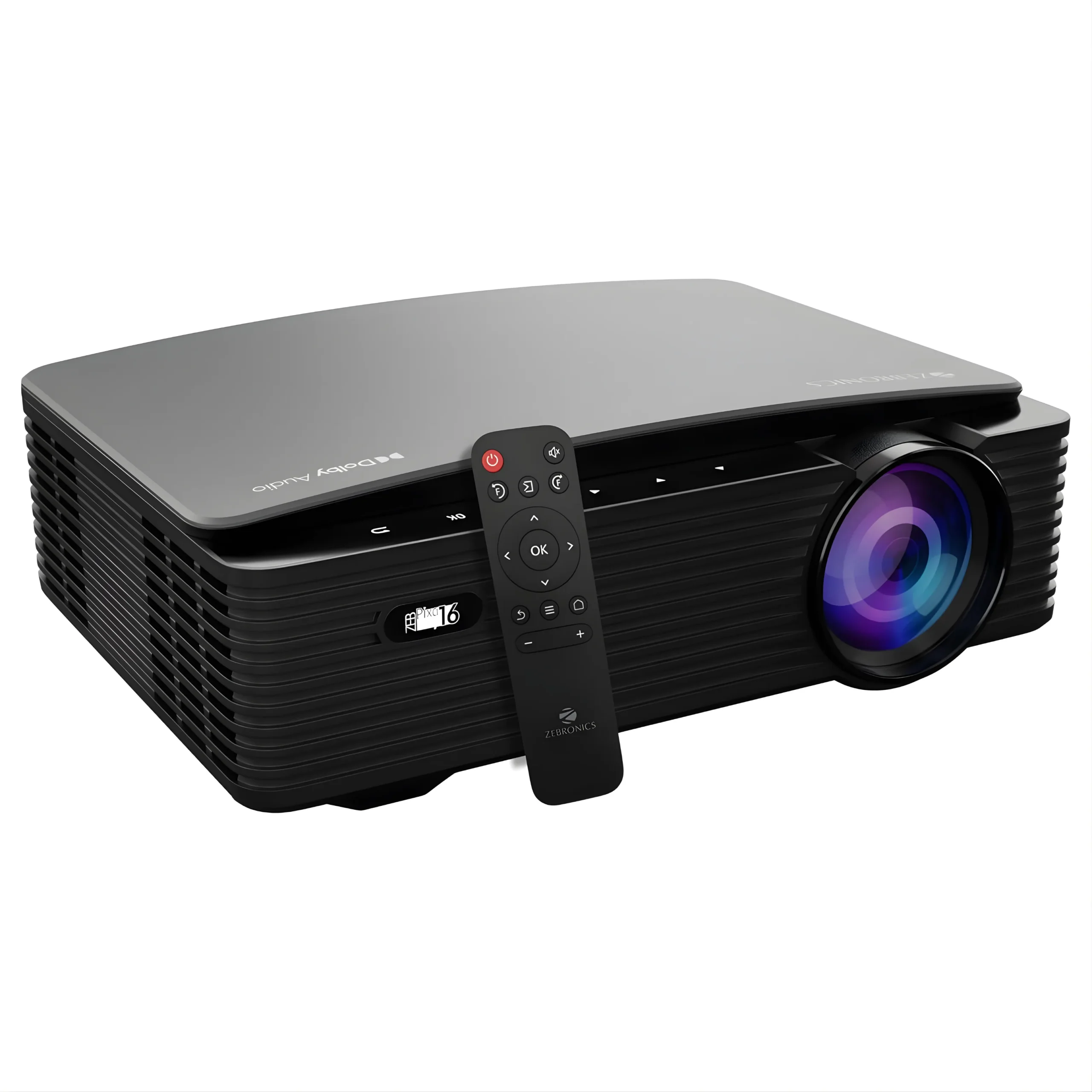 SSK Product Images (3) ZEBRONICS PIXAPLAY 16 Dolby Smart LED Projector - Image 1