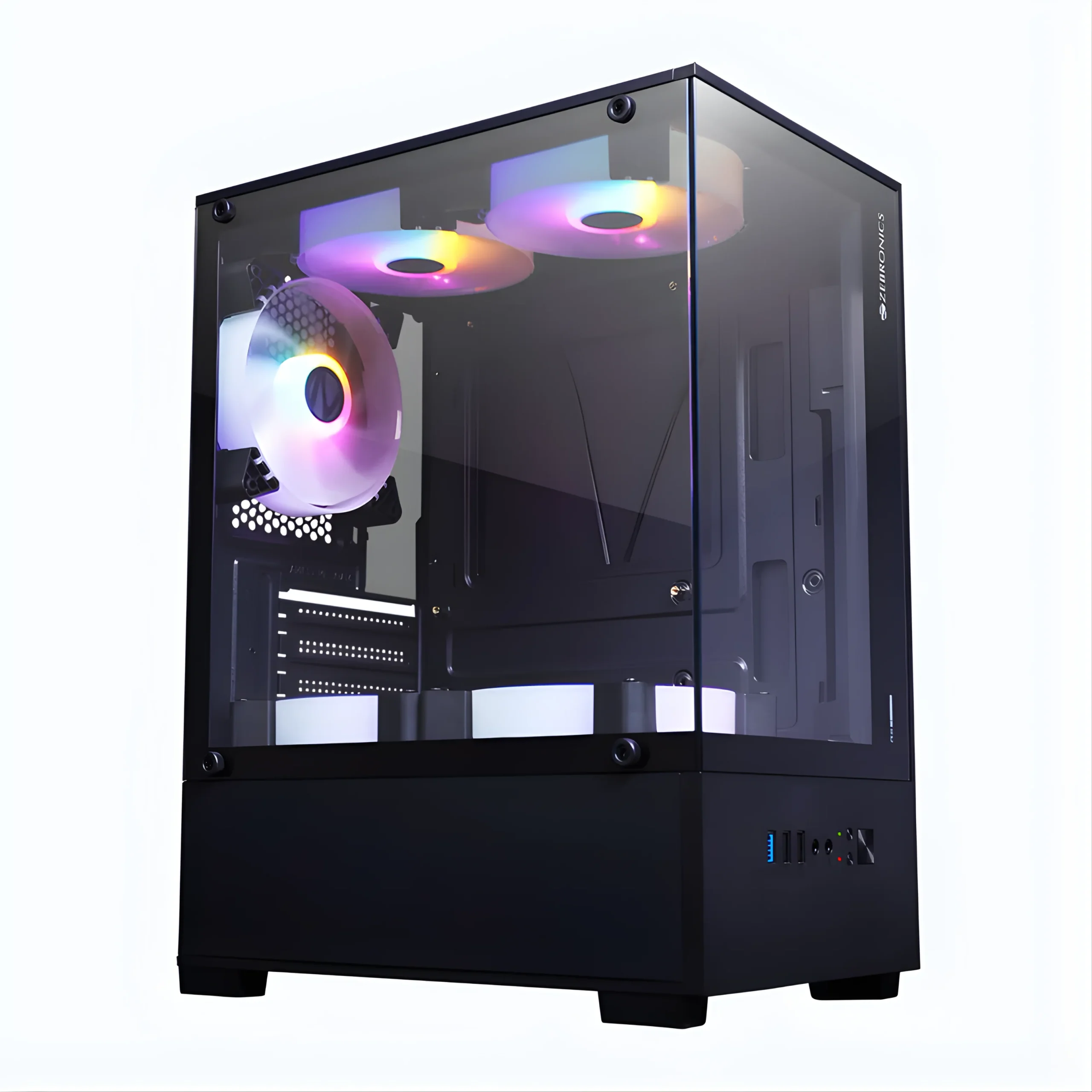 SSK SEO Images (11) ZEBRONICS GAMING CABINET ICEBURG BLACK - Image 1
