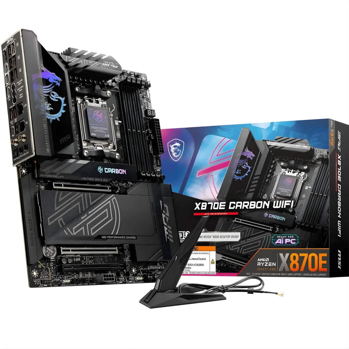 MSI X870E CARBON WIFI AMD Motherboard - Image 1