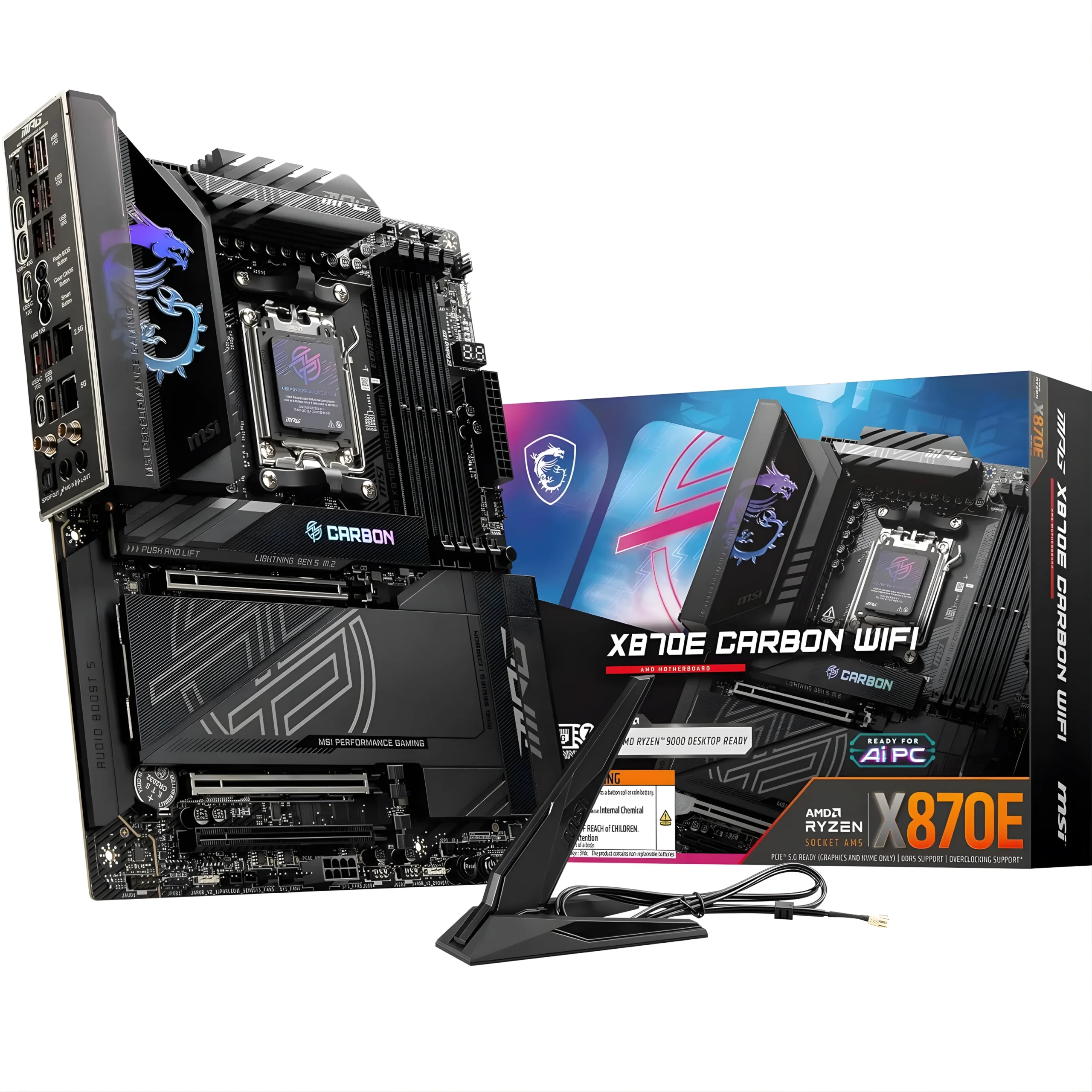 SSK SEO Images (12) MSI X870E CARBON WIFI AMD Motherboard - Image 1