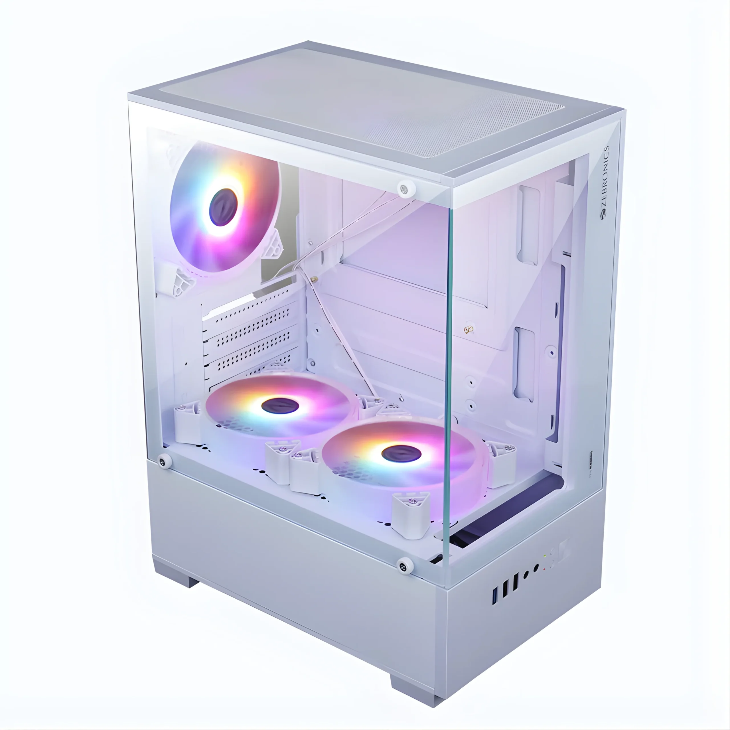 SSK SEO Images (12) ZEBRONICS GAMING CABINET ICEBURG WHITE - Image 1