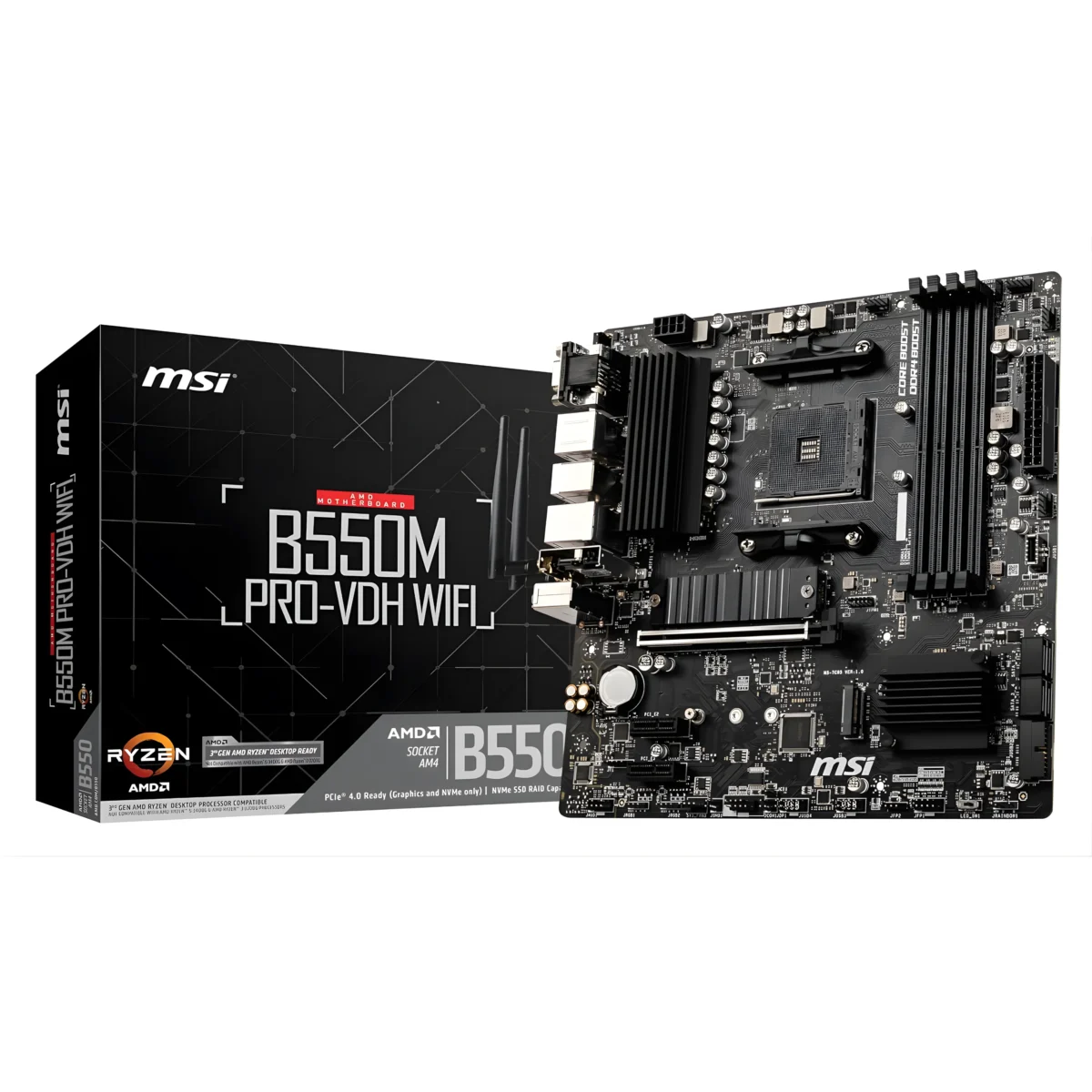 MSI B550M PRO VDH WIFI DDR4 MOTHERBOARD - Image 1