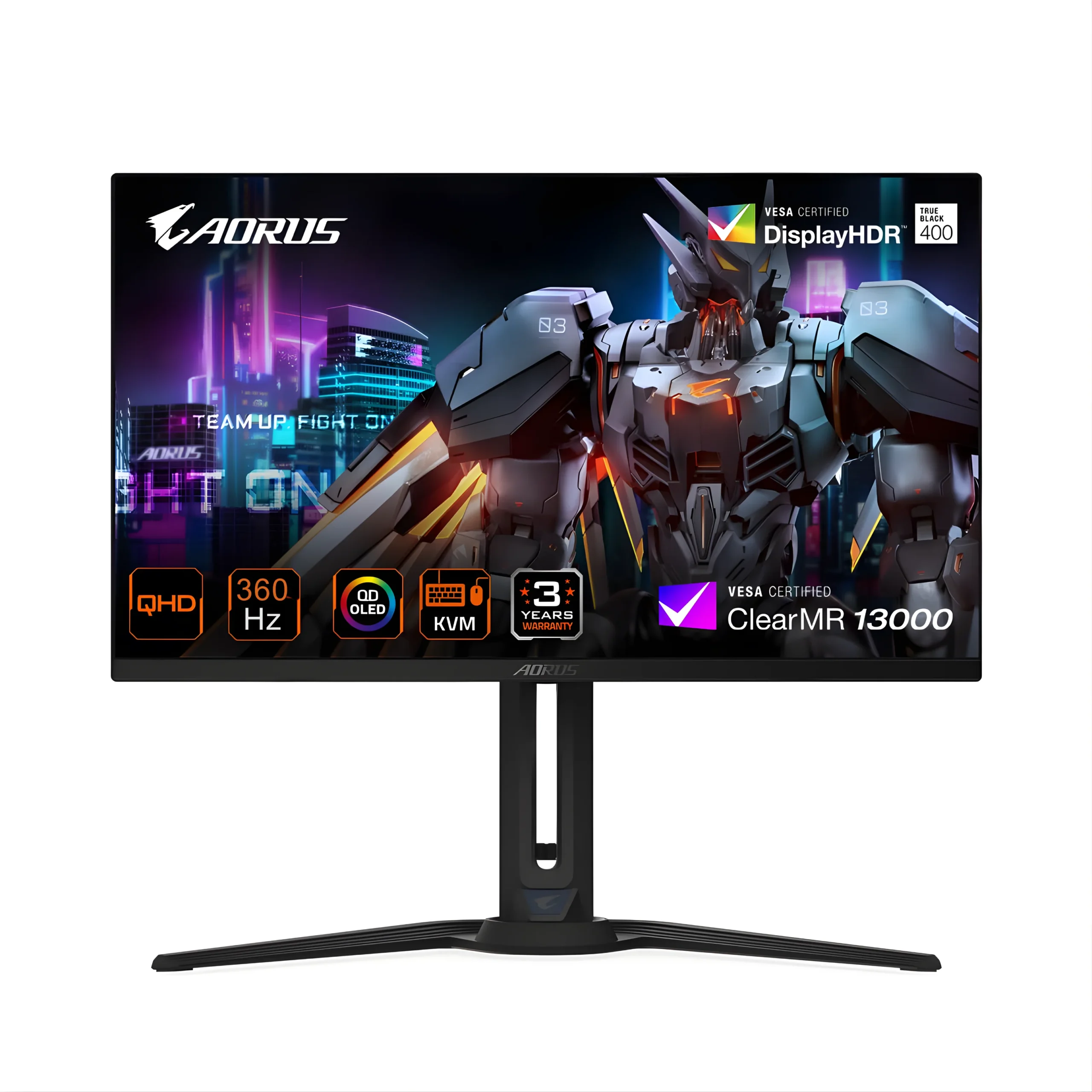 SSK SEO Images Gigabyte AORUS FO27Q3 27" QHD 360Hz QD-OLED Gaming Monitor - Image 1