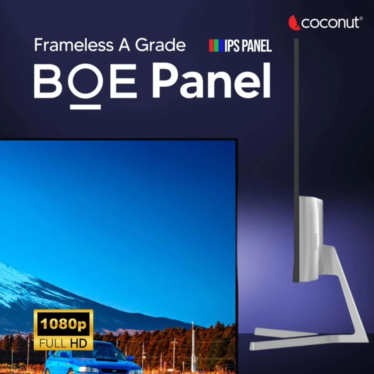 24HDA 24" LED Frameless Ultra slim HD Monitor, 75Hz Refresh Rate, 1080p - Image 3