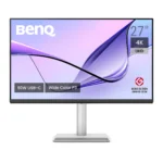 BenQ MA270U 27” 4K 3840x2160 Monitor - P3 Color Gamut, Dual USB-C (90W PD), USB Hub, Brightness & Volume Control, HAS Stand, Display Pilot2.0, Integrated Mac Controls (Grey)