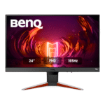 BenQ MOBIUZ EX240N 24" VA Panel Full HD HDR Gaming Monitor| 165Hz| 1ms MPRT| FreeSync Premium| treVolo Speakers (2.5W x 2)| Bezel Less| Light Tuner| Color Vibrance| Black Equalizer| HDMI| DP (Gray)