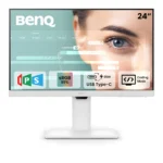 BenQ GW2486TC 24" IPS 100Hz Full HD Coding Monitor |USB-C(65W PD)| Daisy Chain| 99% sRGB| Coding Mode| Height Adjust|HDMI| DP| USB Hub| 2Wx2 Speakers| Eye Care| Noise Cancelling Microphone (White)