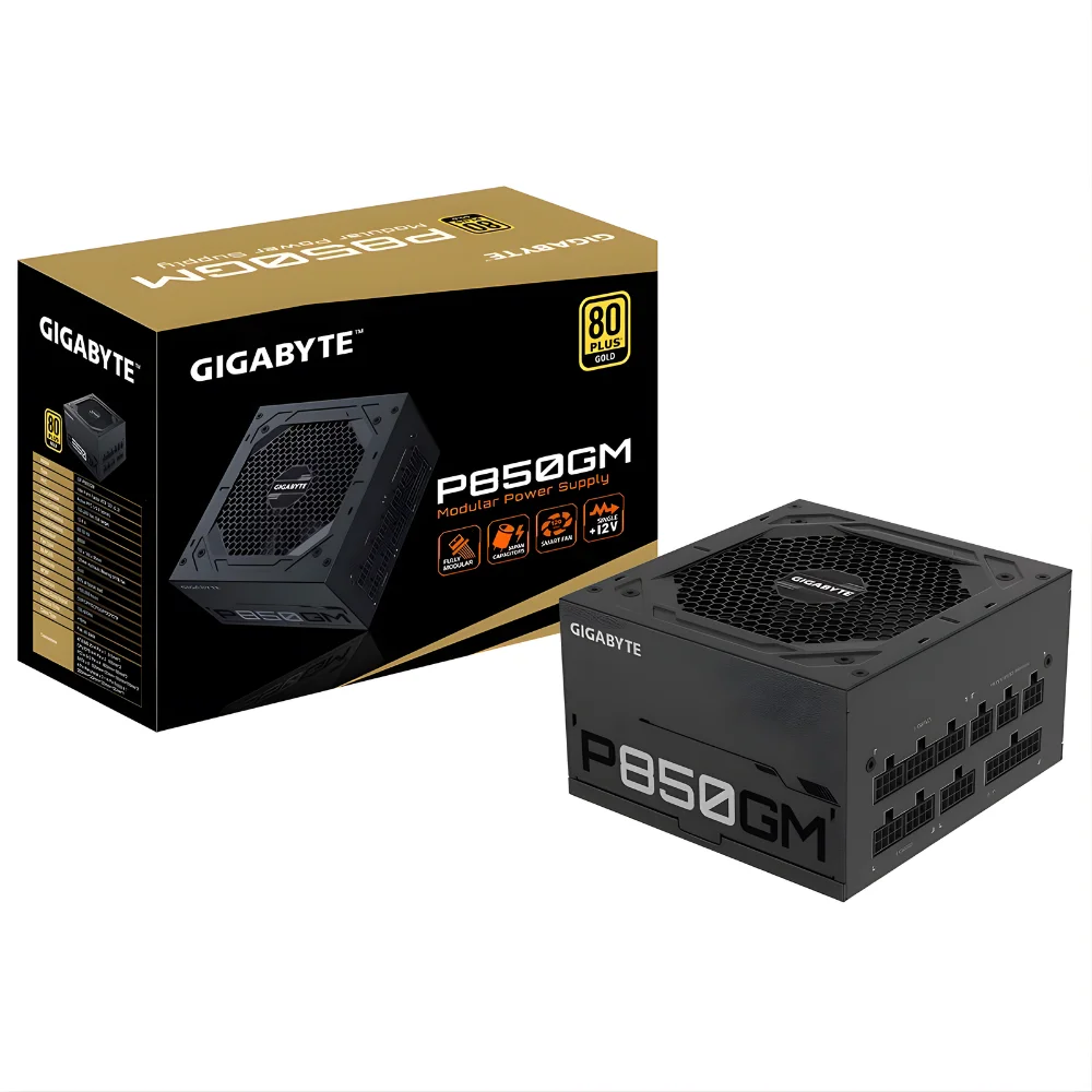 GIGABYTE P850GM 850W 80 PLUS GOLD POWER SUPPLY FULLY MODULAR GIGABYTE P850GM 850W 80 PLUS GOLD POWER SUPPLY FULLY MODULAR - Image 1