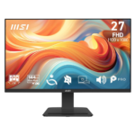 MSI PRO MP273 E14A 27-Inch FHD Computer Monitor, 1920x1080 IPS, 144Hz, 1ms, HDR Ready, AMD FreeSync, Eye Care, Built-in Speaker, HDMI 2.0, DP 1.2a, D-sub, Tilt Adjustable, Vesa Mount, Black