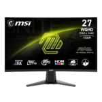 MSI MAG 27CQ6F 27 Inch 2K WQHD Curved Gaming Monitor - 1500R 2560 x 1440 Rapid VA Panel, 180 Hz / 0.5ms (GtG, Min.), Adaptive-Sync - DP 1.4a, HDMI 2.0b CEC