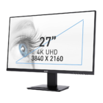 MSI PRO MP273UP E6 27 Inch 4K UHD Business Productivity Monitor - Image 2